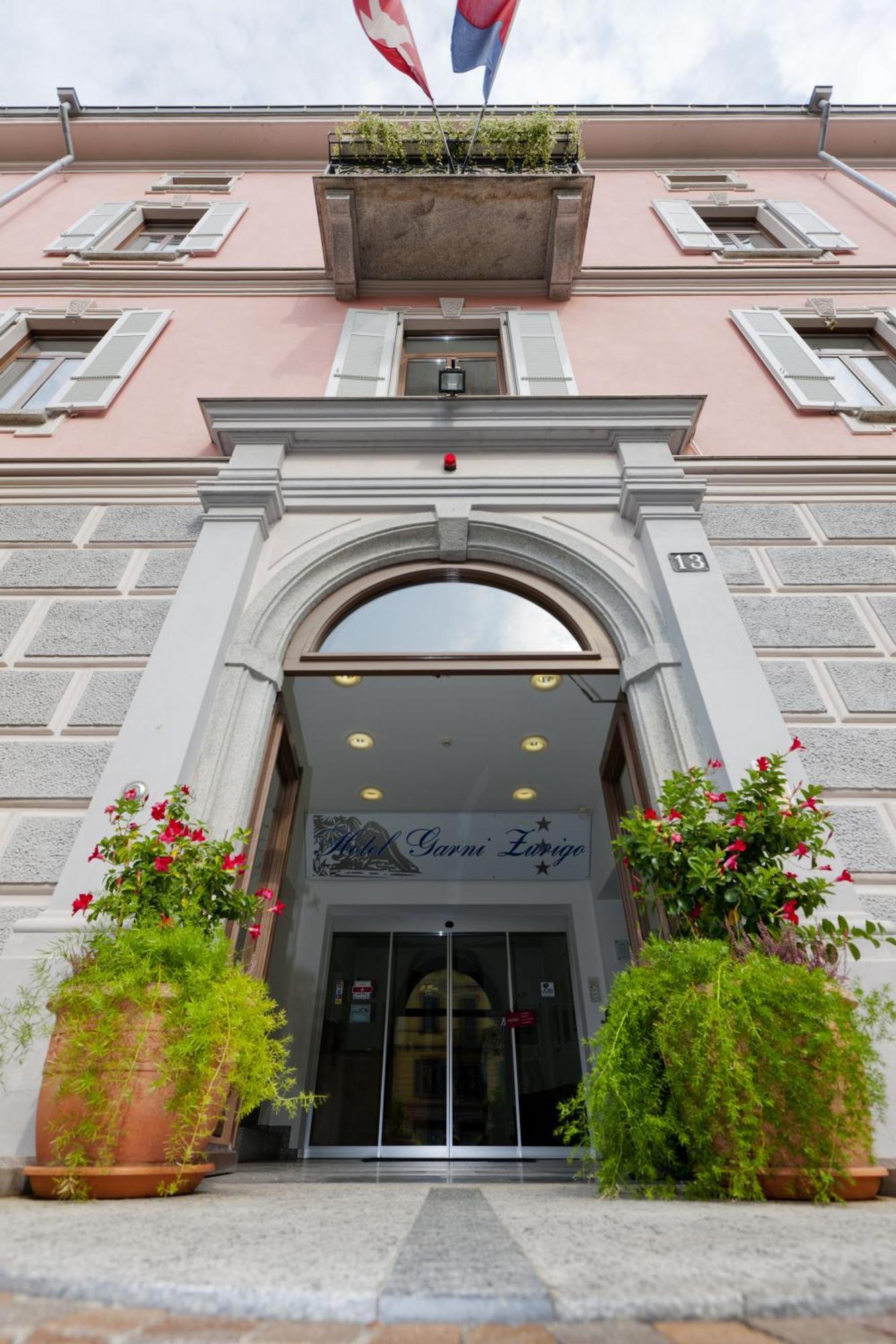 Hotel Zurigo Downtown Lugano Exterior foto